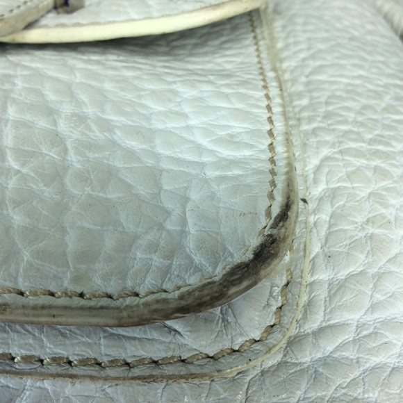 Rafe New York Pebble Leather White Satchel Handbag - Picture 14 of 16